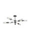 Eurolamp Ceiling Mount Light Black with Socket E14