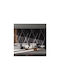 Selbstklebende Tapetenfolie Schwarzer Marmor Typ 1,2m x 3m Rolle Lk-36