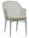 Outdoor-Sessel Aluminium Orego Pistachio-grey 58x55x83εκ.