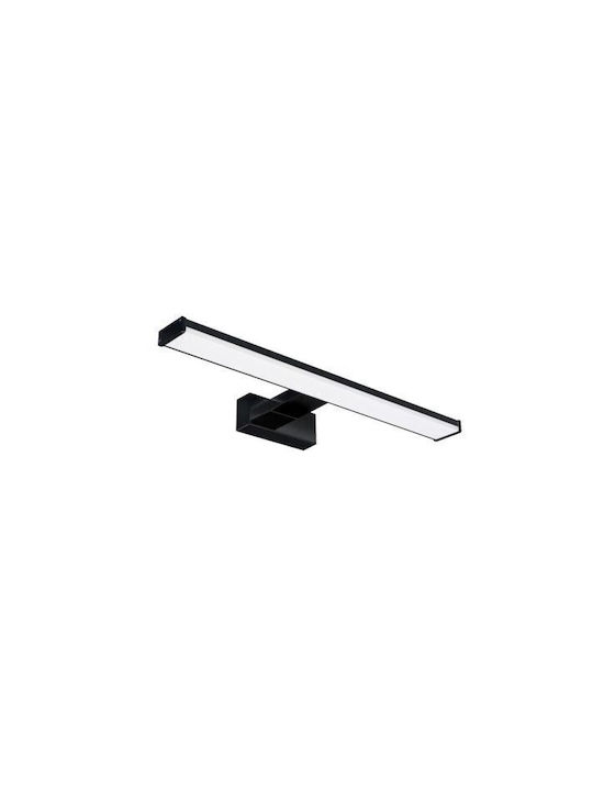 Aplica de perete pentru baie Leylek neagră 8W LED lumină naturală 4200K 720lm IP44 400x120 mm
