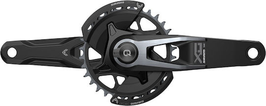 Power Meter Sram X0 Eagle Spindle Q174 Cl55 Dub MTB Wide 170mm Black 2-guards 32t T-type