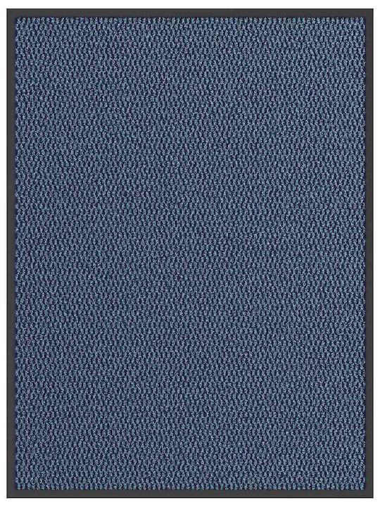 vidaXL Fußmatte Rutschfest Blau 90x120cm
