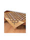 Silk Fashion Checkered 264-1 Gold 130x130cm