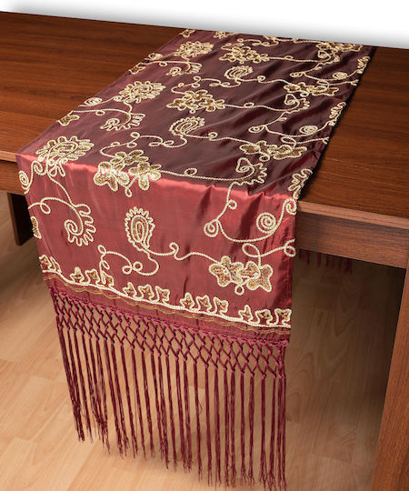 Silk Fashion Ράνερ 7710 Μπορντώ 50x210εκ.