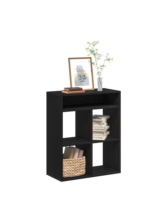 Shelf Floor Black Velvet-Black Metal 66x31x80cm