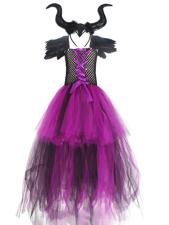 Παιδική Στολή Κακιά Νεράιδα Μαγκούφισα Maleficent Alice Party 11183