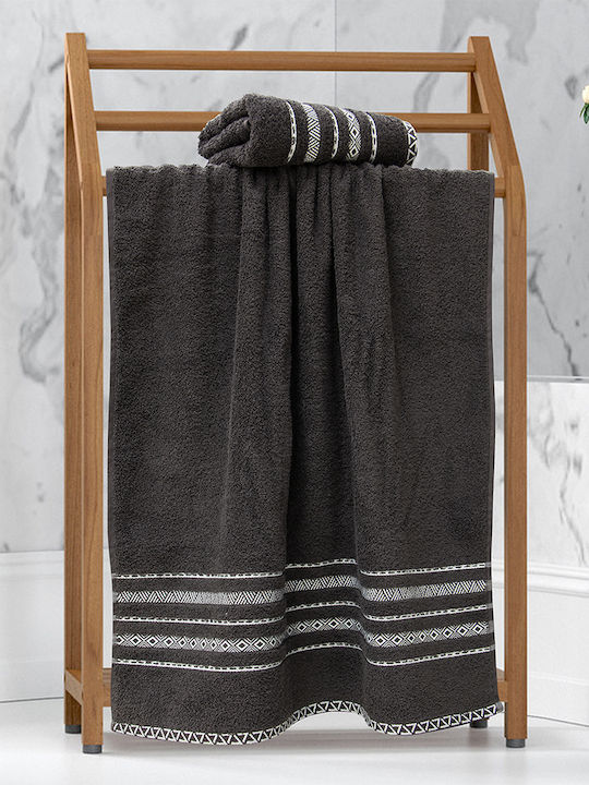 Lino Home Facecloth Lux 50x90cm Anthracite Weight 550gr/m²