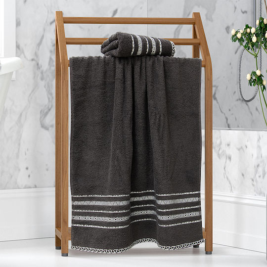 Lino Home Facecloth Lux 50x90cm Anthracite Weight 550gr/m²