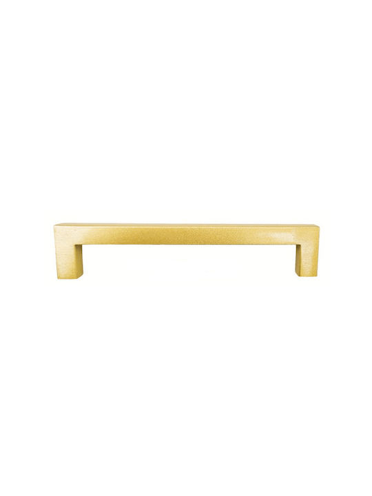 Marmouris Furniture Handle Metal Gold 140mm (Hole Centers 128mm) 526-128