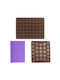 Quasar Co. Pastry Set 27 Macaron Sheet 48 Macaron Sheet Silicone Decorating Mold Silicone Brown-purple
