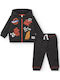 Kids Tracksuit Set With Jacket Black 2 Pieces