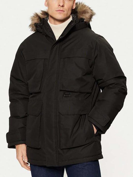 Geacă de iarnă parka negru