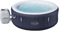 Lay-Z-Spa Miami EnergySense AirJet Runde Aufblasbare mit Hydromassage Dunkelblau Runde