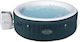 Lay-Z-Spa Miami EnergySense AirJet Rundes Schwimmbecken 795l Aufblasbar mit Hydromassage 196x66cm Dunkelgrün Rund