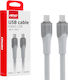 AMiO USB 2.0 Cable USB-C male - USB-C 60W White 1m (04291)