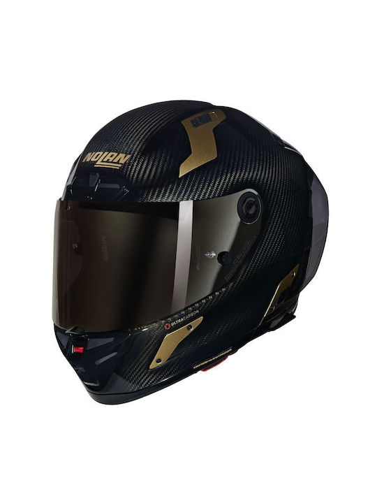 Nolan X-804 RS Ultra Carbon 330 Gold Motorcycle...