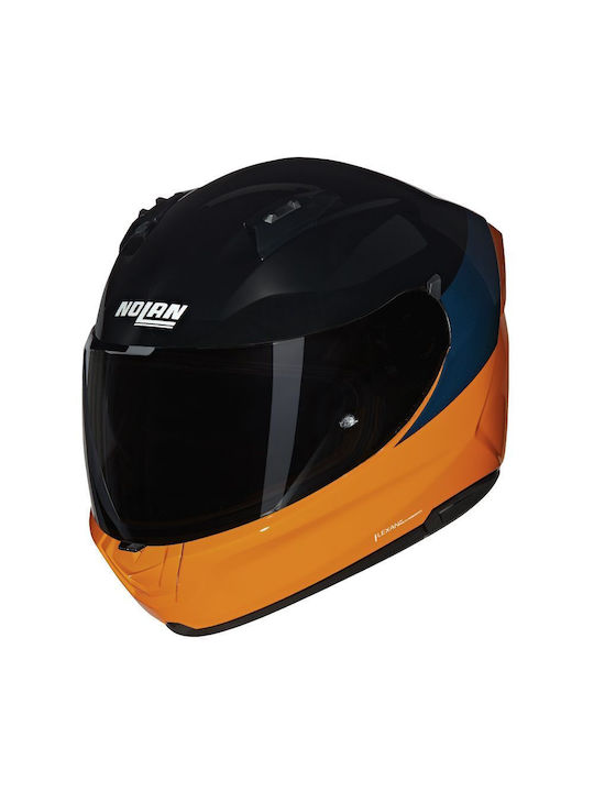 Nolan N60-6 342 Orange / Black / Deep Blue Moto...