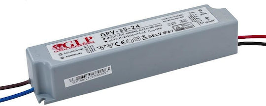 Sursă de Alimentare LED 24V 1.5A GPV-35-24 IP67 Sisteme de Iluminat
