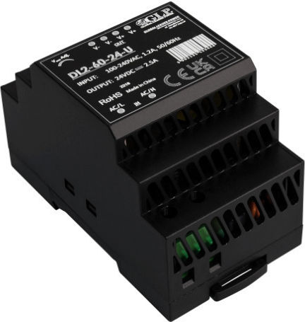 Dl2-60-12-u Power Supply Glp/Dl2 Power Supplies Glp 12V 4.5A 54W Din Rail PSU