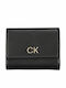 Re-lock Trifold Γυναικείο Πορτοφόλι με RFID Μαύρο