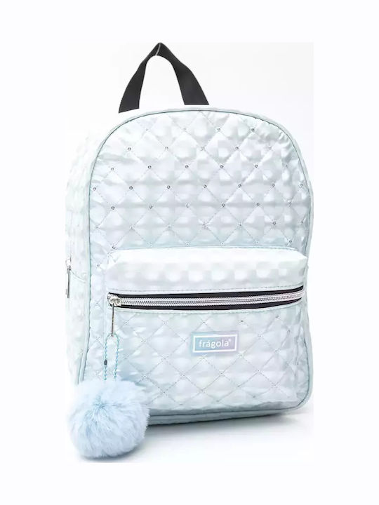 Kinder Puffer-Rucksack Hellblau 24x13x30 Hellblau