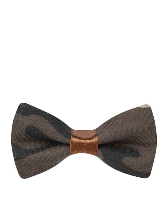 Brown Satin Bow Tie 0501009 Brown Black Brown