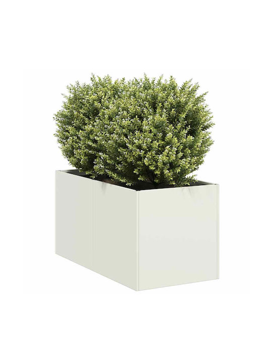 vidaXL Planter Box 40x40cm White 860732