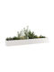 vidaXL Planter Box Metal Silver 360x40x40cm.
