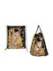 Fabric Backpack Bag Gustav Klimt Kiss 021-7500 36x43cm Carmani