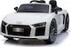 Audi R8 Spyder One-Seater with Remote Control Licensed 12 Volt White for 3+ Years