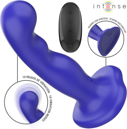 Intense Shorty Vibrator G-Punkt mit Fernbedienung 16cm Blau