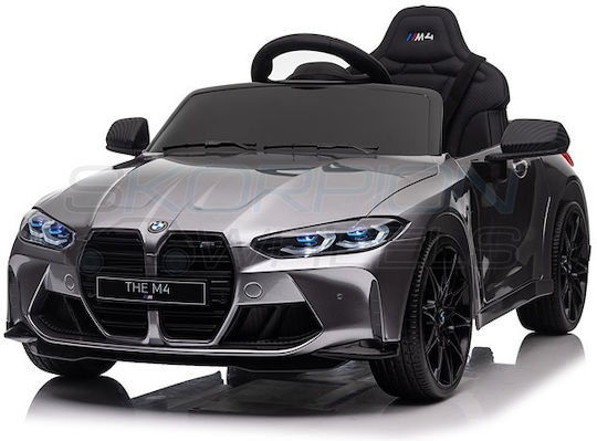 BMW M4 Μονοθέσιο με Τηλεκοντρόλ Licensed 12 Volt Γκρι για 2+ Ετών