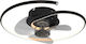 Globo Lighting Koren Deckenleuchte 45cm mit Licht Schwarze