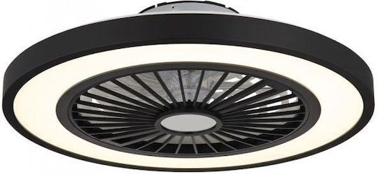 Globo Lighting Blizzak Ceiling Light 54cm with Light Fixture Black