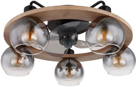 Globo Lighting Lamotta Closed Type (Ceiling Light) 55cm with Brown Light Fixture
