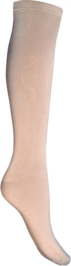 Walk Calf High Graduated Compression Beige Socks