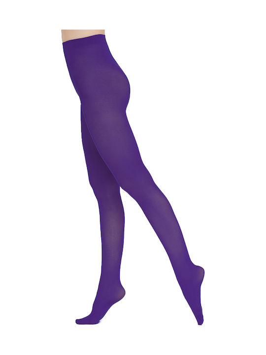 Arma Women's Pantyhose 50 Den with Stitch Purple