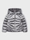 Kids' Quilted Jacket with Hood Gray