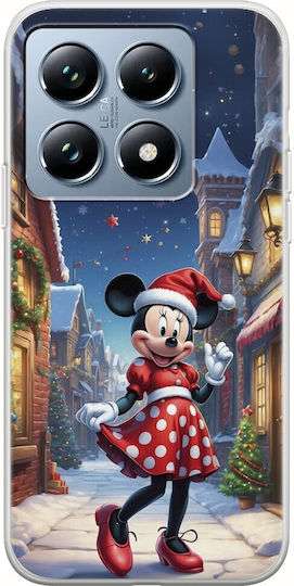 Xmas Cartoons Minnie Xiaomi 14t Pro 5g Flexible TPU Transparent Silicone