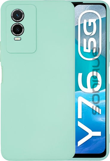 Husa din silicon My Colors Sonique pentru Vivo Y74s Vivo Y76 5G Mentă