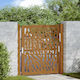 Vidaxl Gartentor 105x105 cm Rostfreier Stahl Sc...