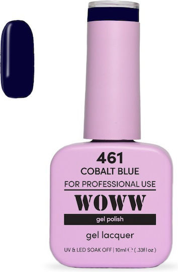 Woww UV- & LED-Soak-Off-Gellack Kobaltblau 461 10 ml