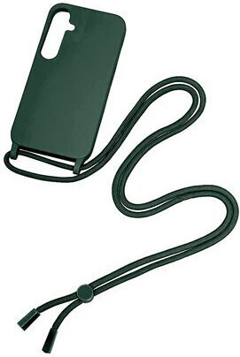 Rixus Back Cover Silicone with Strap Green (Galaxy A35)
