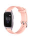 Garmin Forerunner 645 Music 20mm Diamond Textured Silicone Band Pink