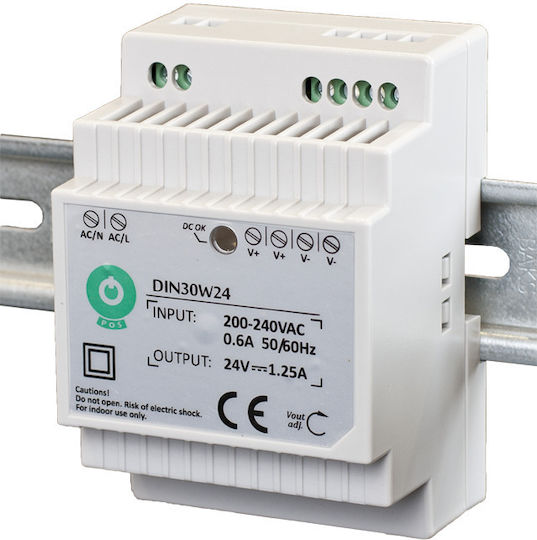 Din 30w 24v 1.25a Power Supply Din Rail