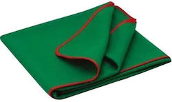 Monopoly Tischdecke Filz Grün 200x150cm Polyester mit roter Paspelierung 1Stück