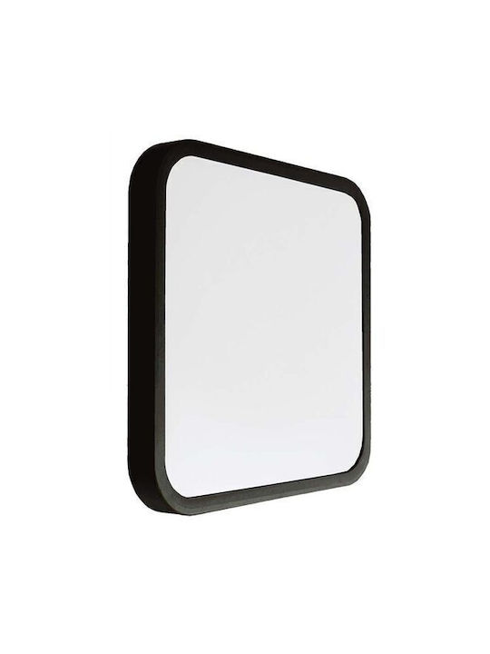 Square Led Ceiling Light 24 W 2500 Lm Size 295 X 295 X 65 Mm 6500k Black Ip44