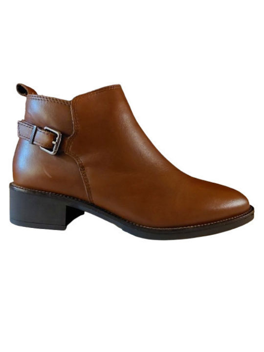 Alpe Leather Women's Ankle Boots Tabac Brown