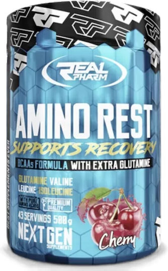 Real Pharm Amino Rest BCAA 2:1:1 Прах 500 грама Кола Лимон