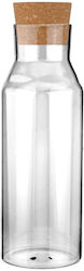 Estia Water Bottle Glass with Cork Transparent 1200ml